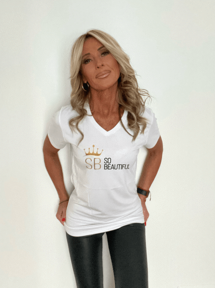 T shirt SO BEAUTIFUL Bamboo Stampa Centrale