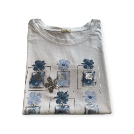 T-Shirt Stampa Azzurra