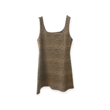 Abito Maculato Scollo Quadrato