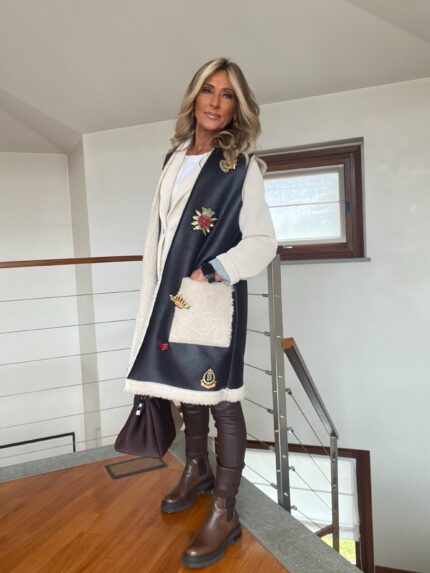 Gilet Lungo Ecomontone Teddy