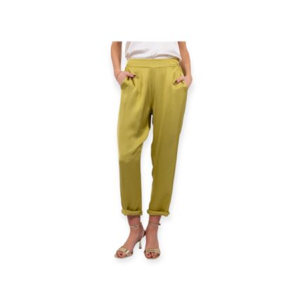 Pantalone Carrot Satin