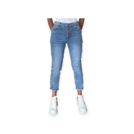 Jeans Carrot Bottone Cuore