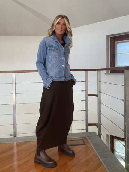 Giubbino Jeans Strass