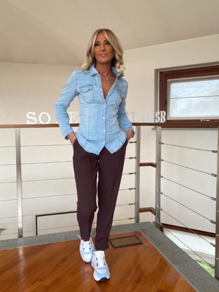 Camicia Denim Azzurra