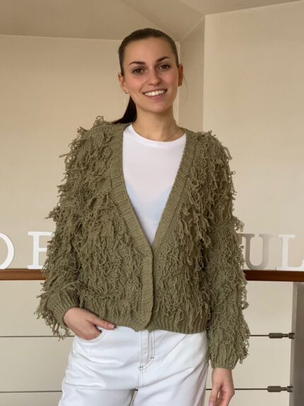 Giacca in Maglia Tutta Frange