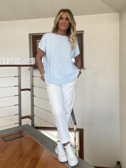 Maglia Gilet a Girocollo