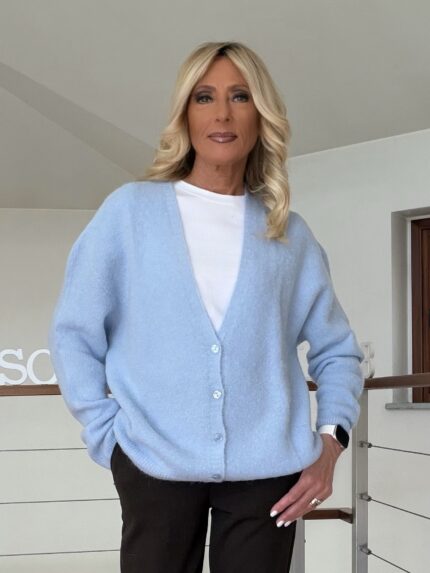 Maglia Cardigan Azzurro